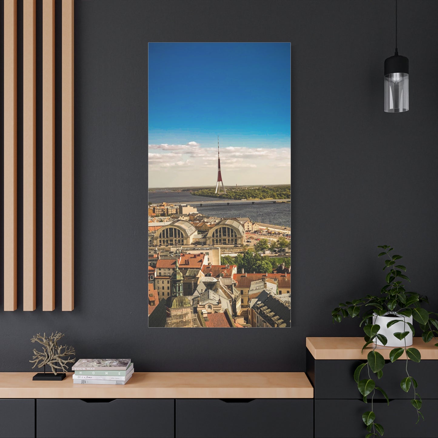 Riga TV Tower Matte Canvas, Stretched, 1.25"