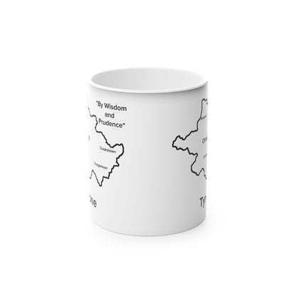 Tyrone Magic Mug: Color - Changing Coffee Cup with Artistic Map Design