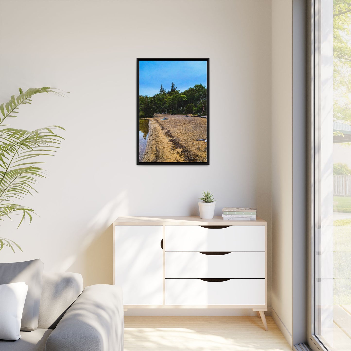 Killarney Beach Matte Canvas, Framed (Multi-color)