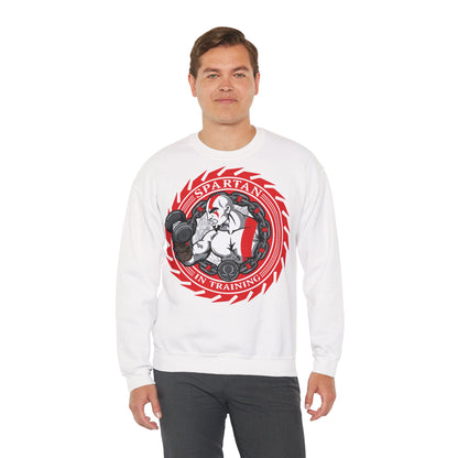 Unisex Heavy Blend™ Crewneck Sweatshirt - Spartan in Training White