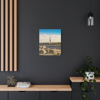 Riga TV Tower Matte Canvas, Stretched, 1.25"