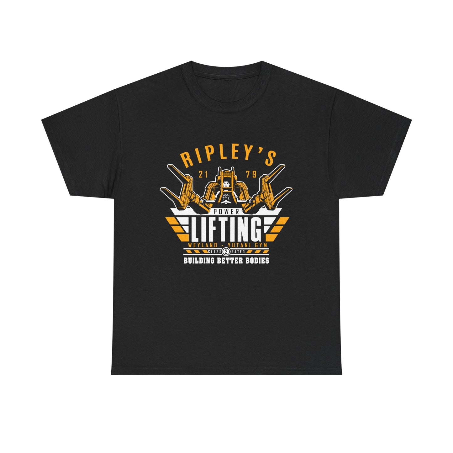 Ripley’s Power Lifting T-Shirt - Unisex Heavy Cotton Tee for Fitness Enthusiasts Black