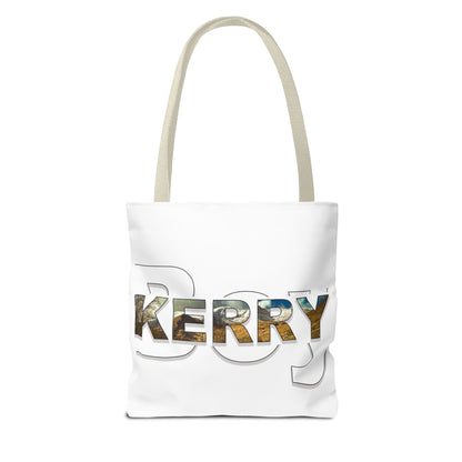 Kerry Boy White Tote Bag (AOP)
