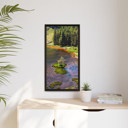 Gleanteenassig Forest Matte Canvas, Framed (Multi-color)
