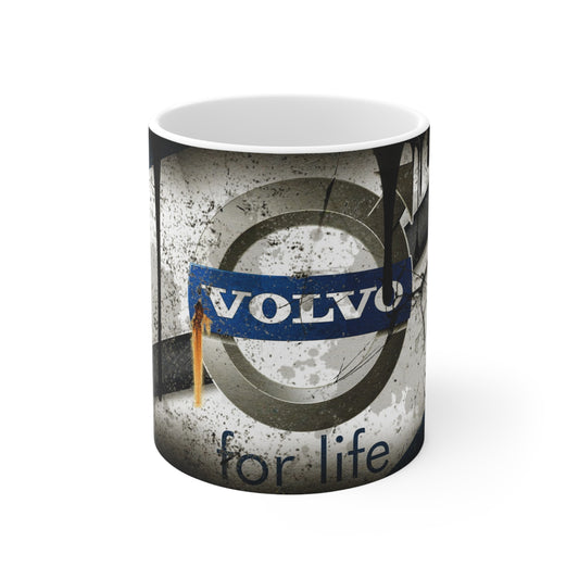 Unique Volvo Ceramic Coffee Cups - 11oz & 15oz | Stylish Automotive Mug for Coffee Lovers