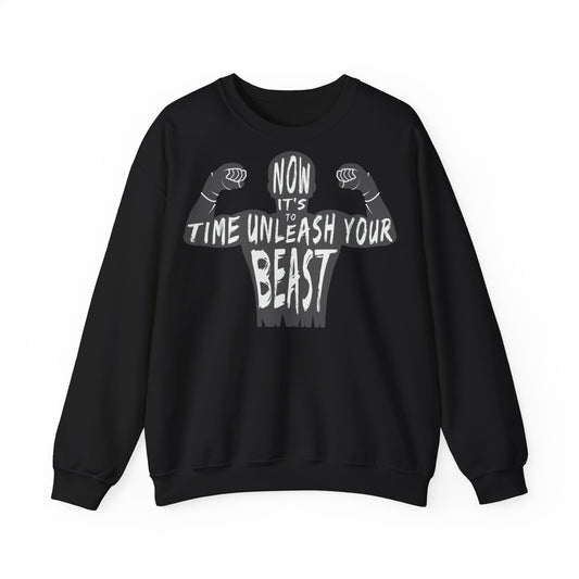 Unisex Heavy Blend™ Crewneck Sweatshirt - "Unleash Your Beast" Motivational