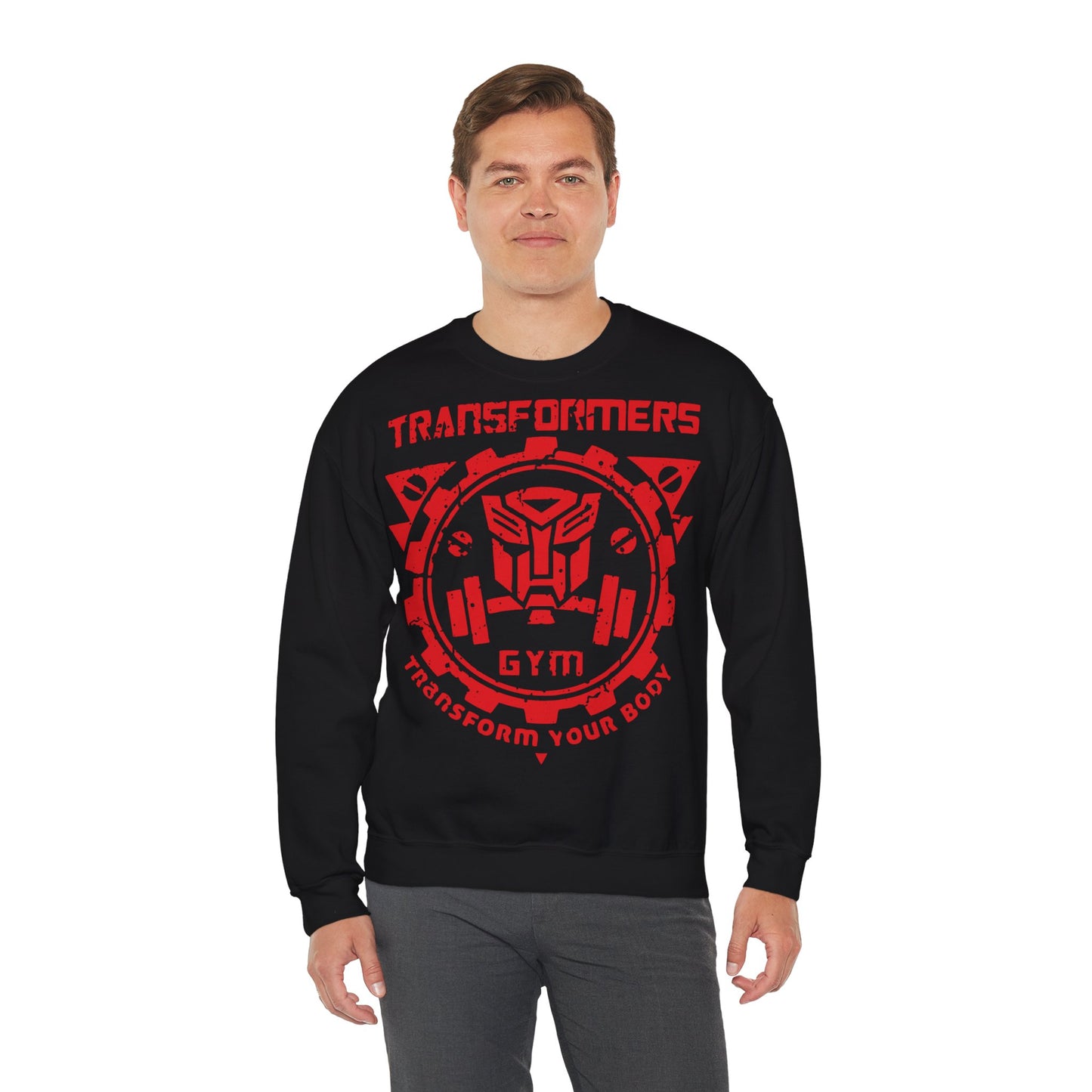 Transformers Gym Crewneck Sweatshirt - Unisex Heavy Blend™
