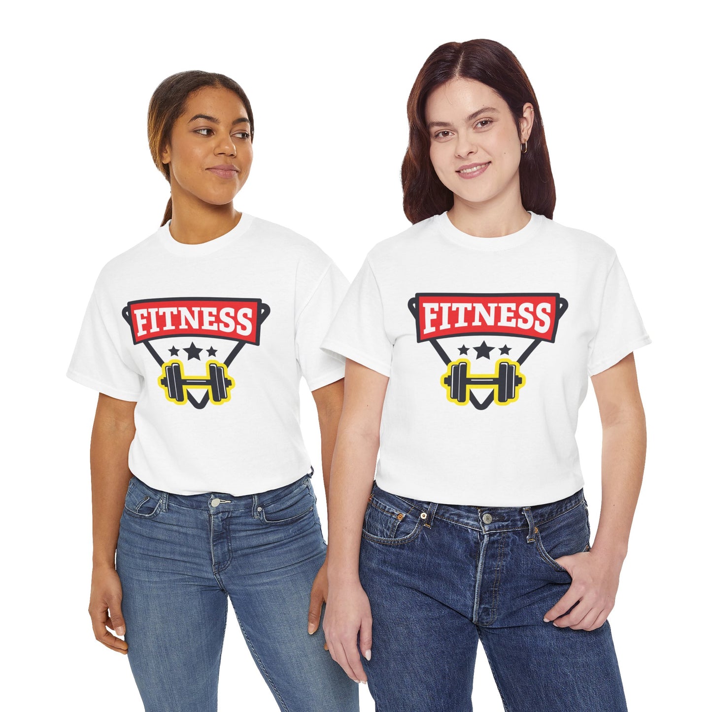Motivational Fitness Tee - Unisex Heavy Cotton Shirt with Gym Design