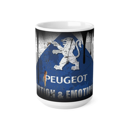 Peugeot Emotion & Emotion Ceramic Coffee Mug - 11oz & 15oz