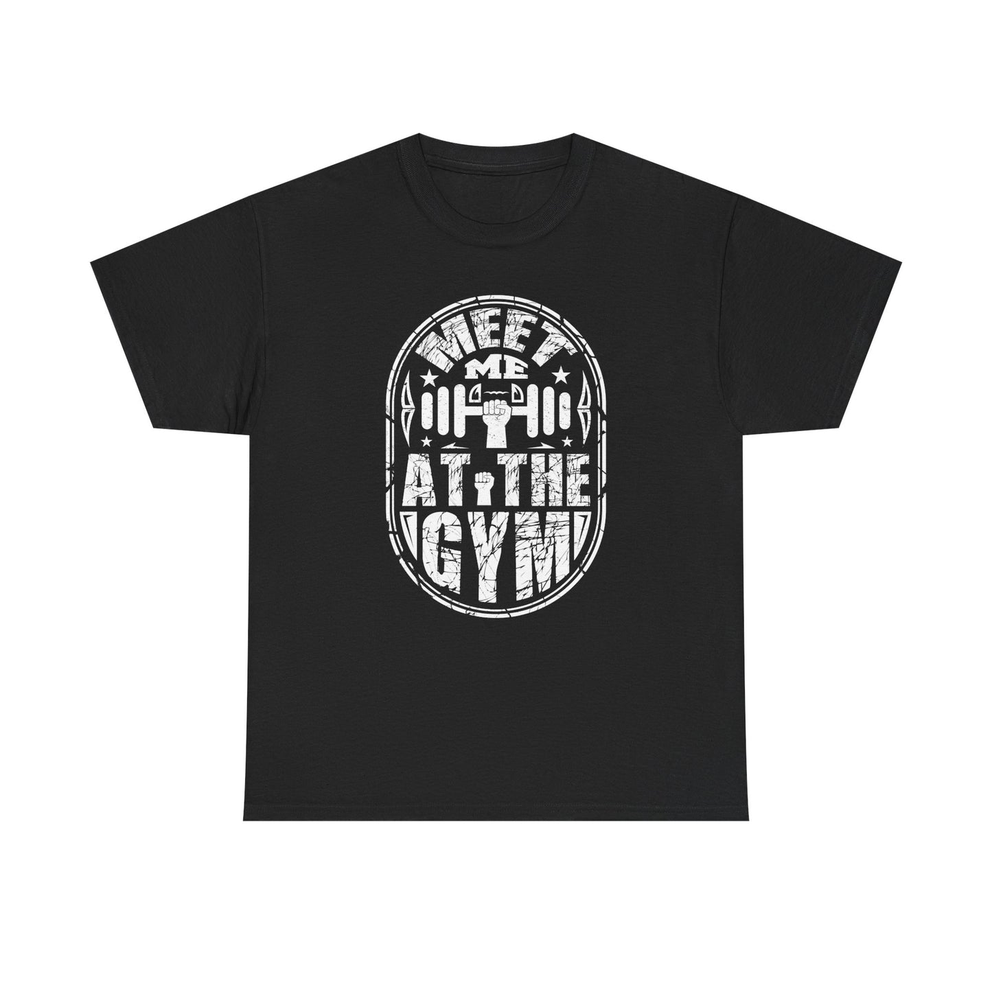 Meet Me at the Gym Unisex Heavy Cotton Tee - Fitness Tee for Gym Lovers