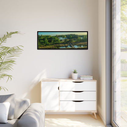 Zageres Lake Matte Canvas, Framed (Multi-color)