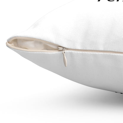 Fermanagh Spun Polyester Square Pillow White Edition 2 Sizes