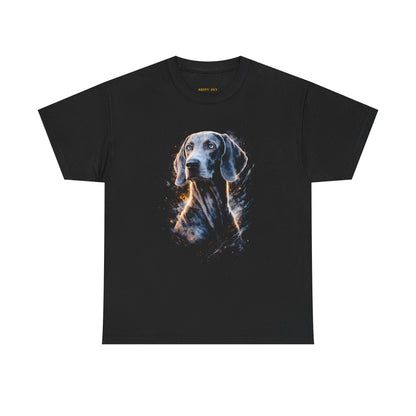 Dog Portrait T-Shirt — Realistic Weimaraner Art Tee
