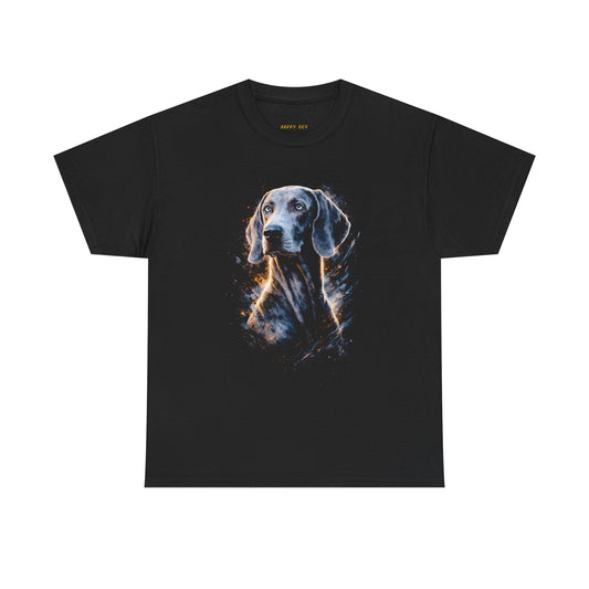 Dog Portrait T-Shirt — Realistic Weimaraner Art Tee