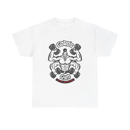Muscle Print Unisex Heavy Cotton Tee - Gym Motivational T-Shirt White