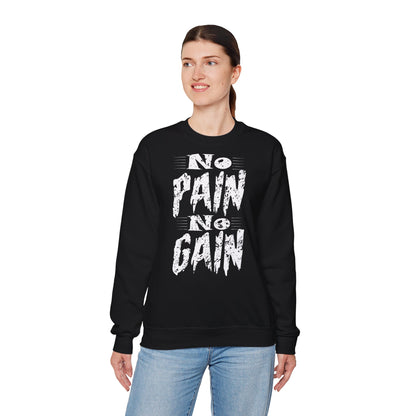 No Pain No Gain Unisex Heavy Blend™ Crewneck Sweatshirt - Motivational Workout