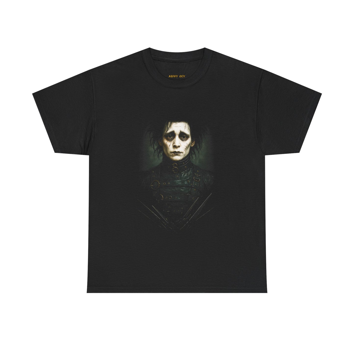Gothic Portrait Tee — Moody Dark Art Face Graphic T‑Shirt