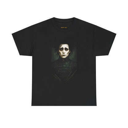 Gothic Portrait Tee — Moody Dark Art Face Graphic T‑Shirt