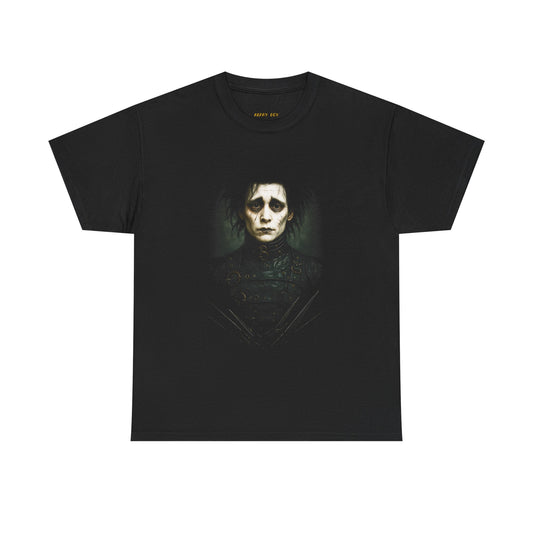 Gothic Portrait Tee — Moody Dark Art Face Graphic T‑Shirt