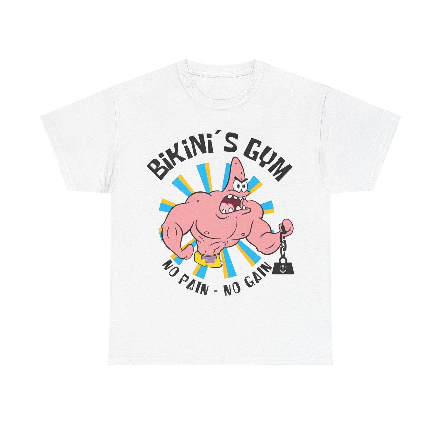 Bikini Gym Patrick White Unisex Heavy Cotton Tee