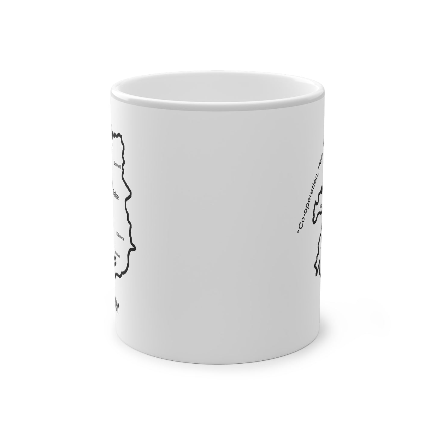 Kerry Magic Mug: Color - Changing Coffee Cup with Artistic Map Design