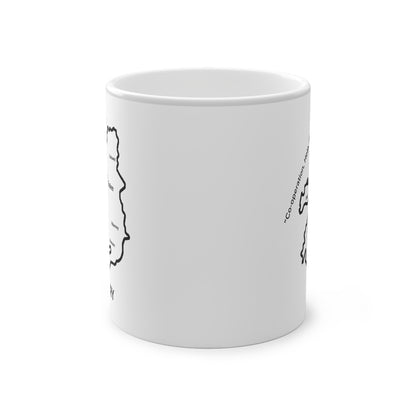 Kerry Magic Mug: Color - Changing Coffee Cup with Artistic Map Design