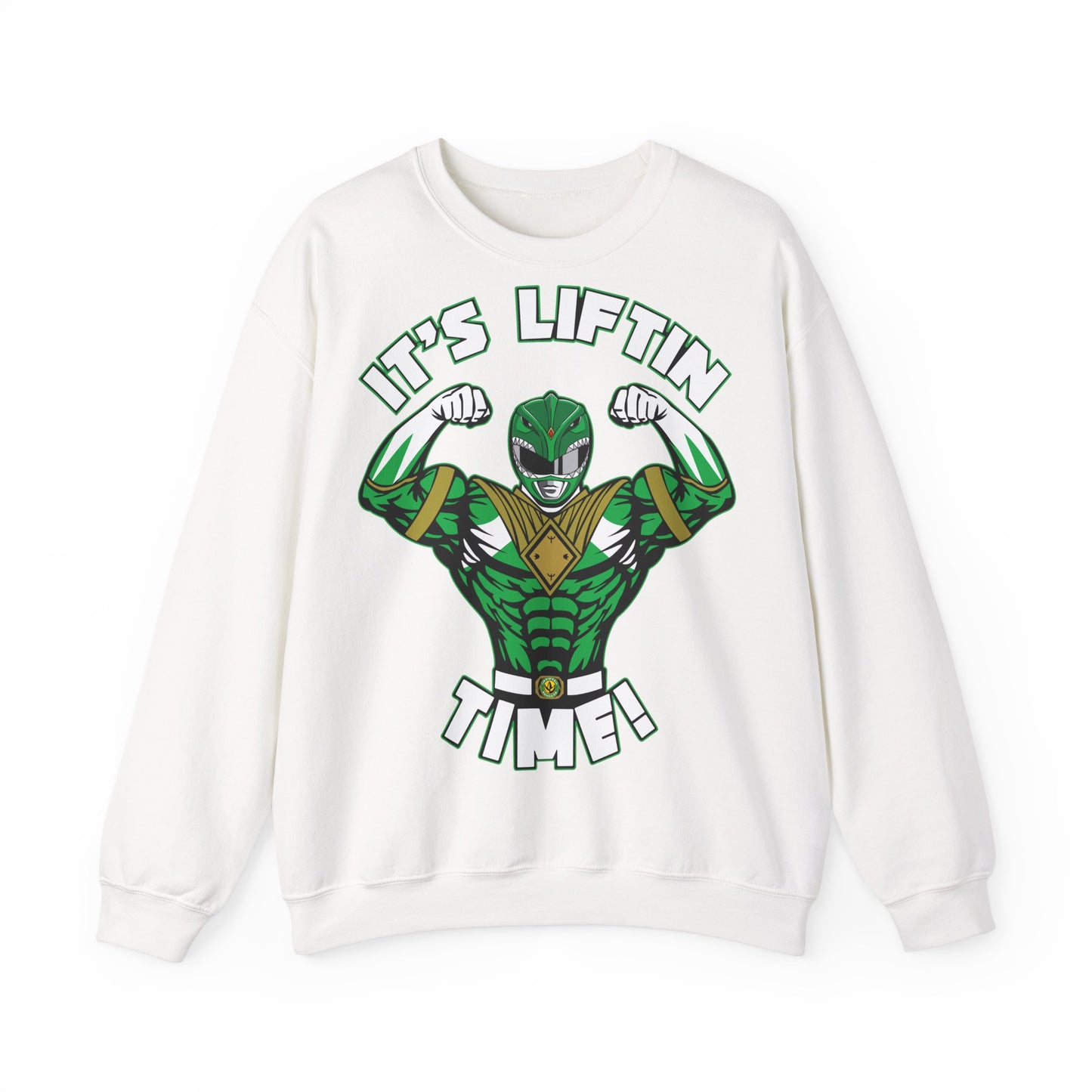 It's Liftin' Time Unisex Crewneck Sweatshirt - Fitness Motivational Apparel White