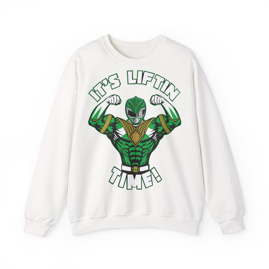 It's Liftin' Time Unisex Crewneck Sweatshirt - Fitness Motivational Apparel White