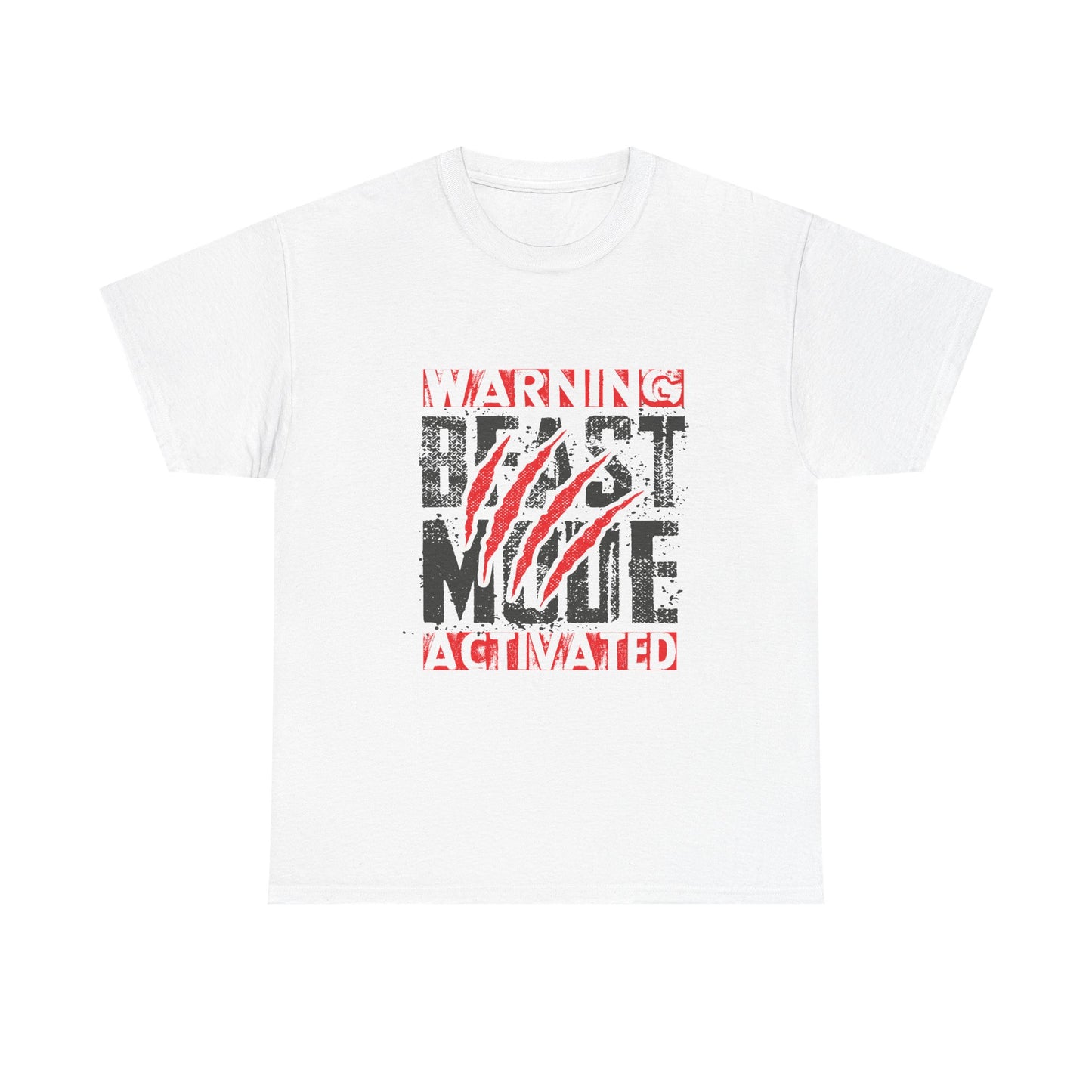 Warning Beast Mode Activated Unisex Heavy Cotton Tee