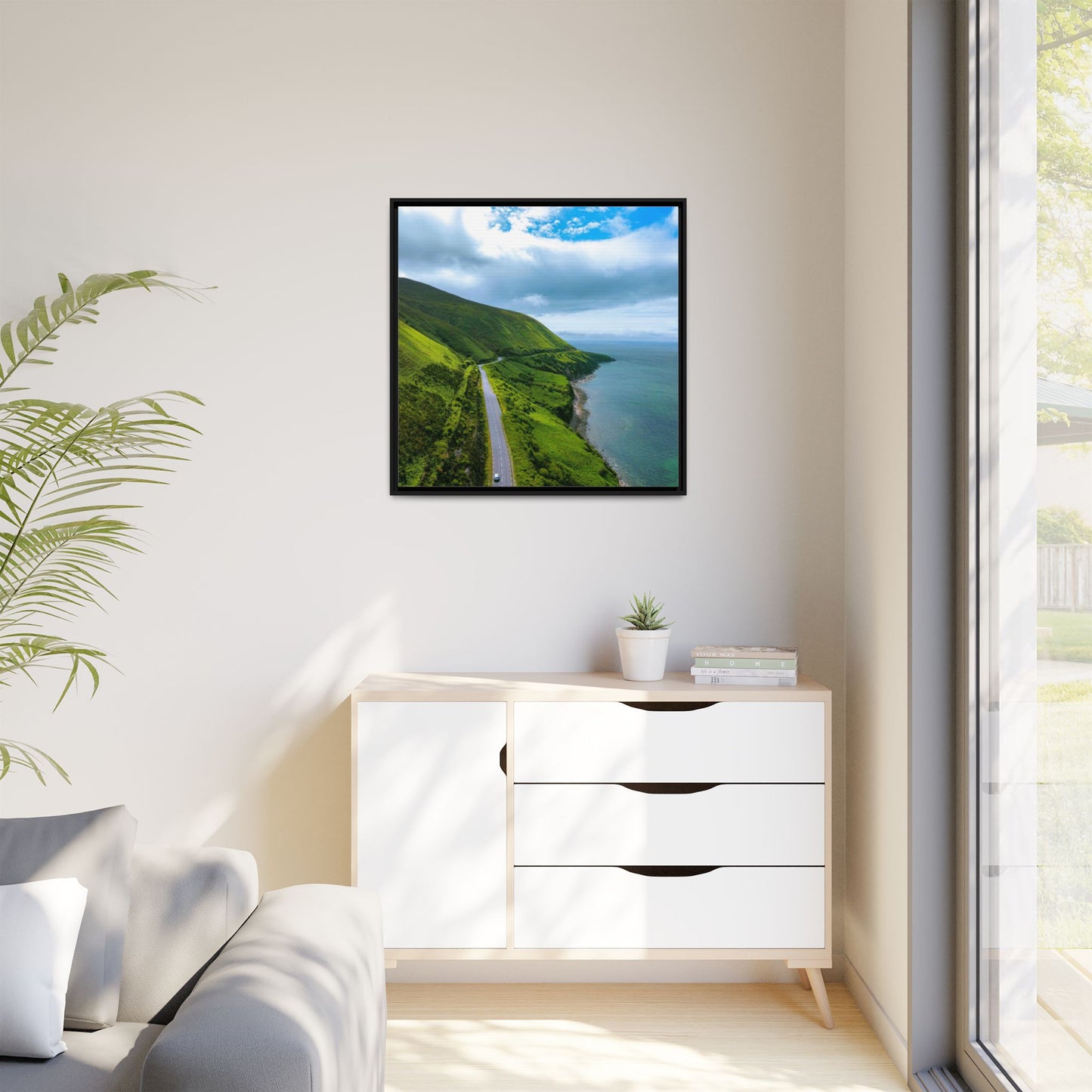 Ring of Kerry Drive Matte Canvas, Framed (Multi-color)