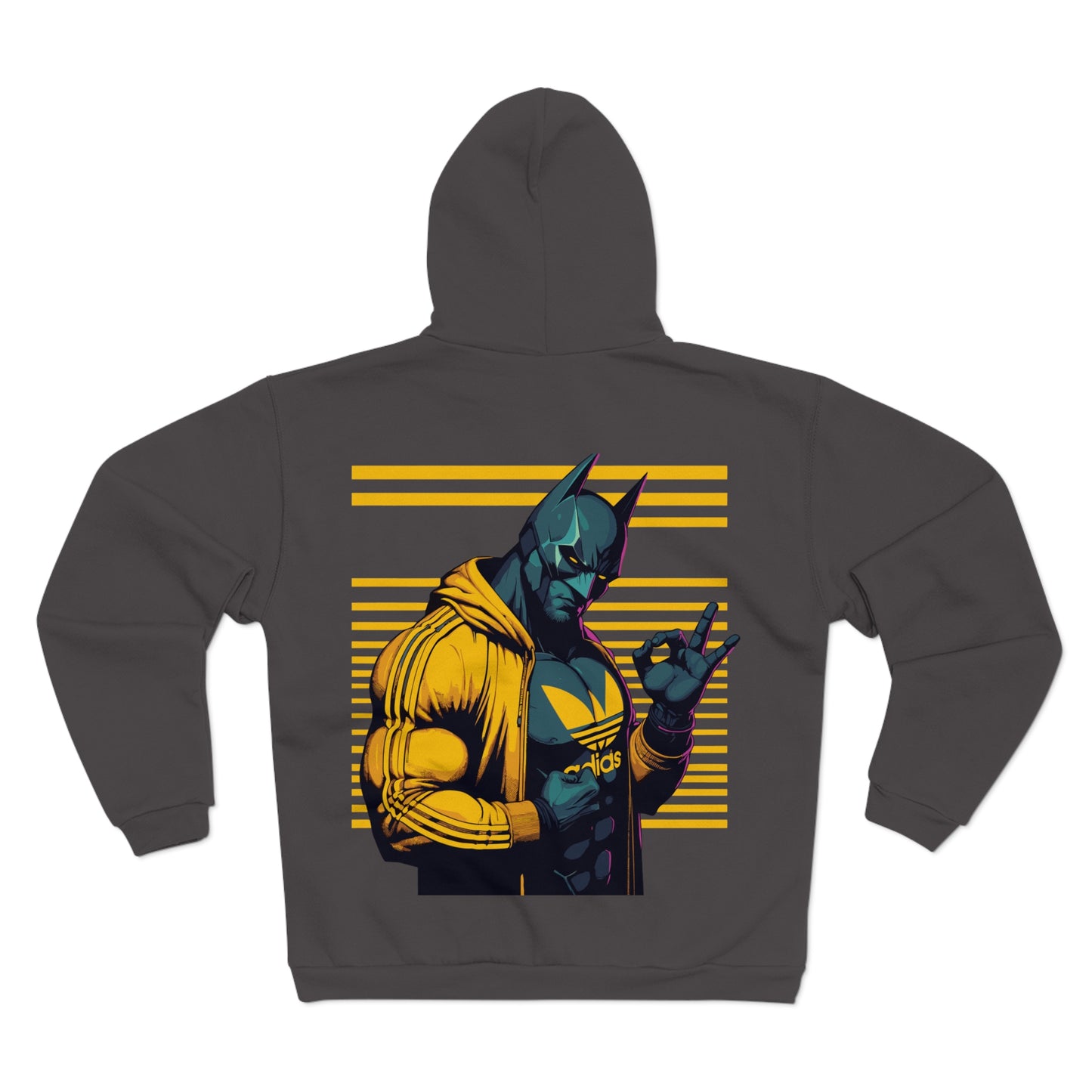 Retro Superhero Unisex Heavy Cotton Hoodie - Cool Graphic Hoodie for Casual Wear