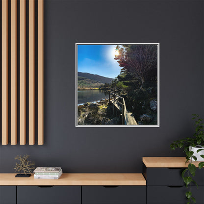 Glanteenassig Trail Matte Canvas, Framed (Multi-color)