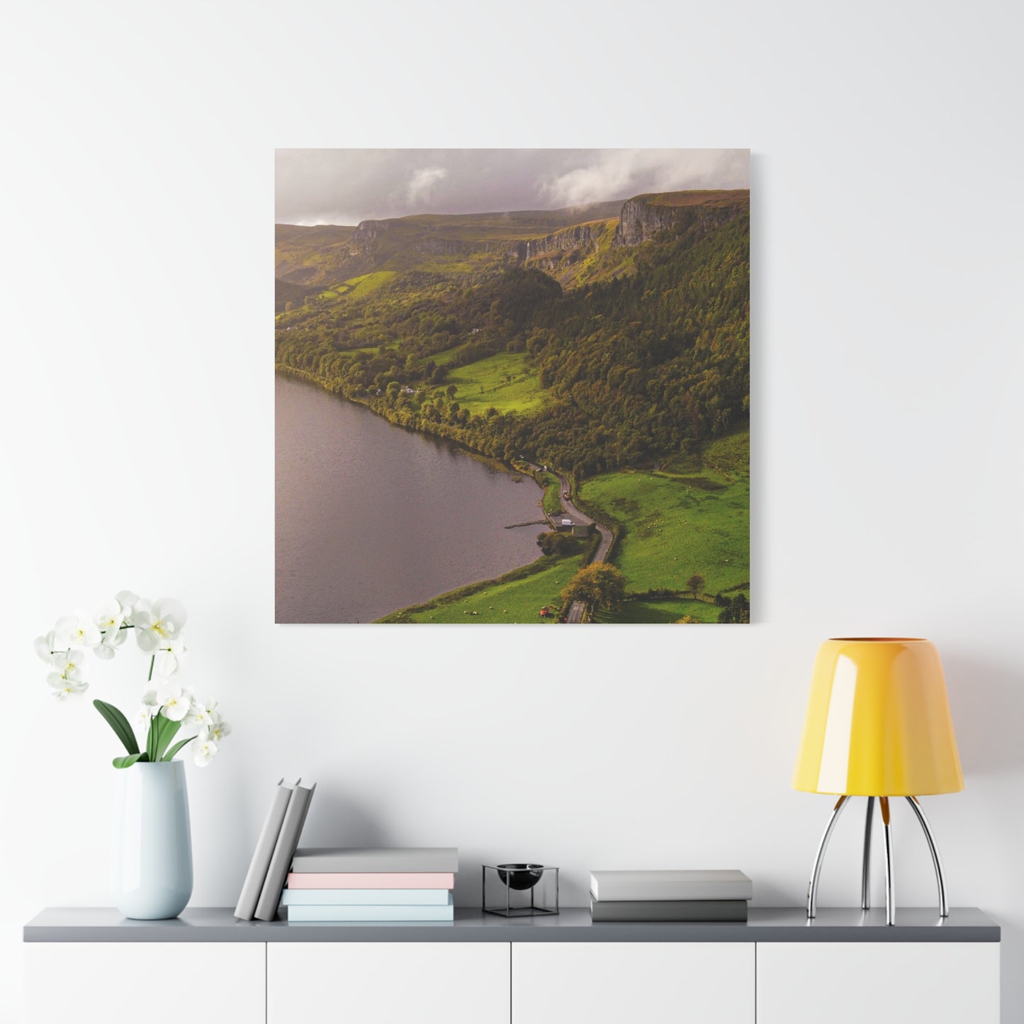 Sruth in Aghadh an Aird or The devil's Chimney Matte Canvas, Stretched, 1.25"