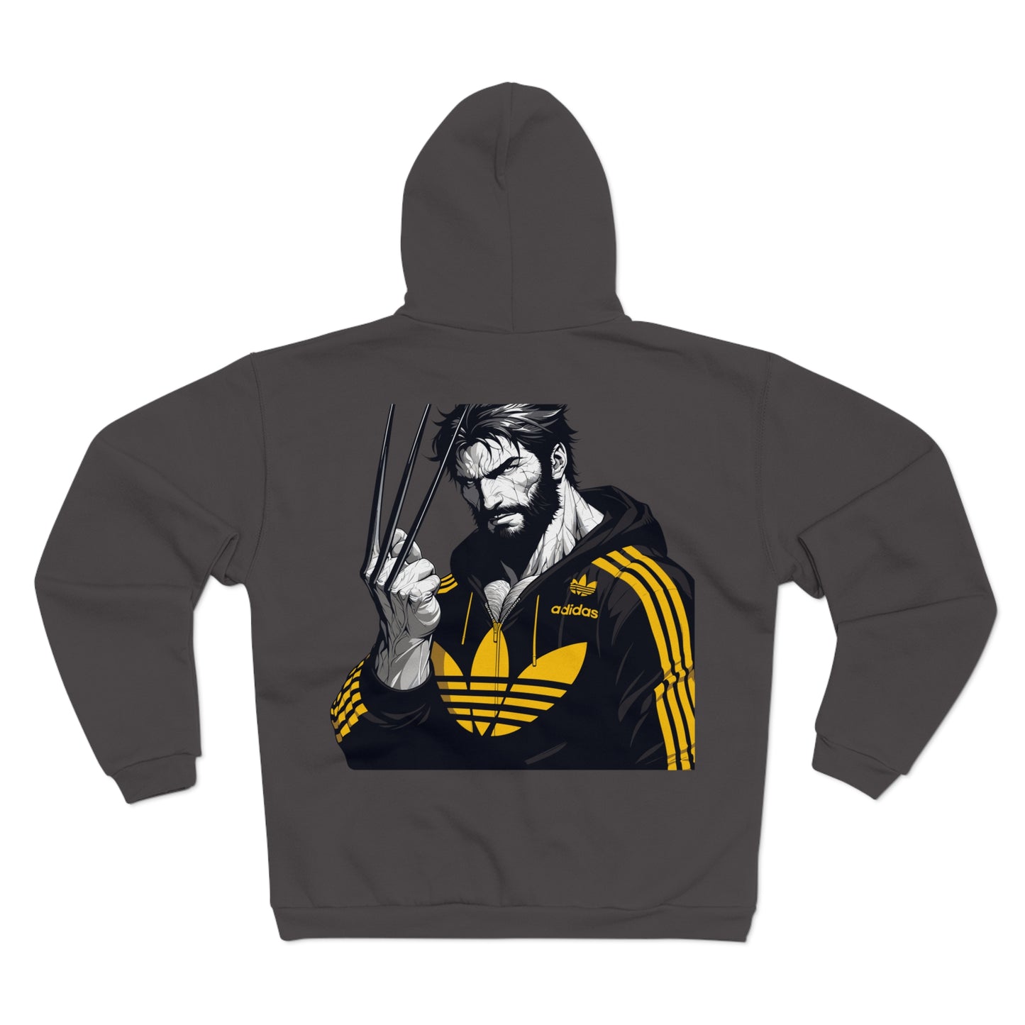 Wolverine Inspired Unisex Hooded Zip Sweatshirt