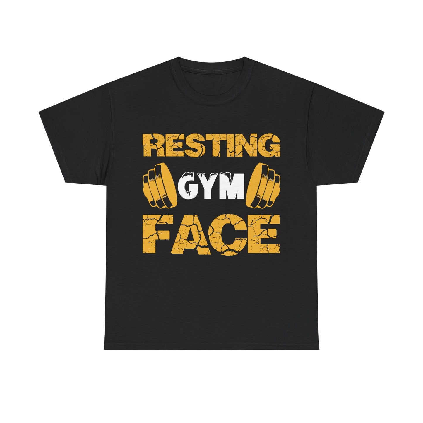 Resting Gym Face Unisex Heavy Cotton Tee - Perfect for Fitness Enthusiasts