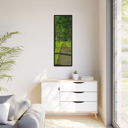 Listowel Town Park Matte Canvas, Framed (Multi-color)