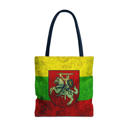 Vintage Lithuanian Crest Tote Bag - Perfect for Festivals, Travel, and Daily Use
