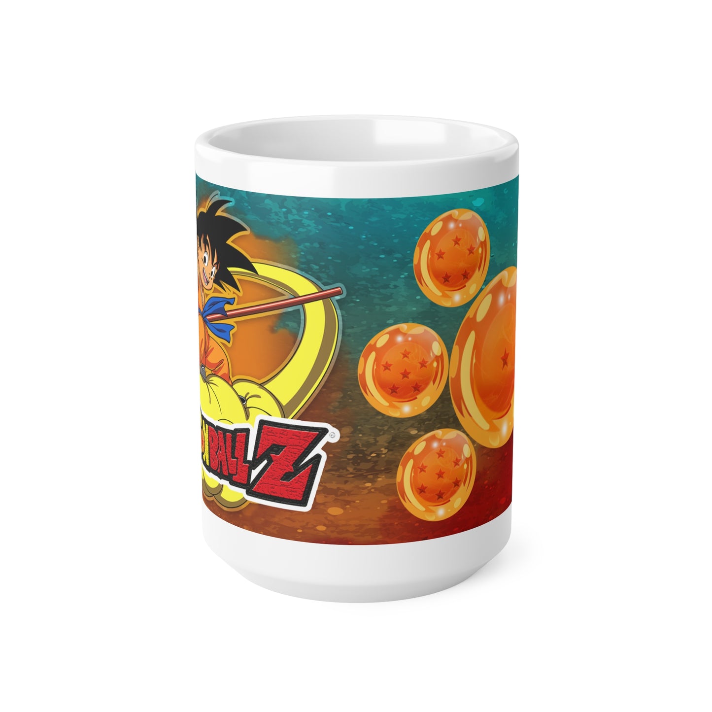 Dragon Ball Z Ceramic Coffee Cup - 11oz & 15oz Mug Featuring Goku and Dragon Balls
