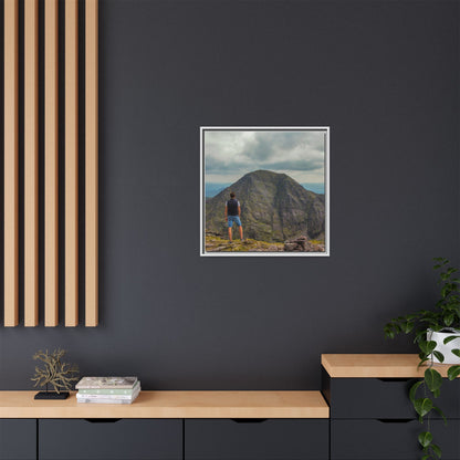Cross On Top Matte Canvas, Framed (Multi-color)