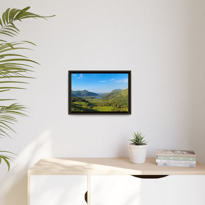 Ladies View Spring Matte Canvas, Framed (Multi-color)