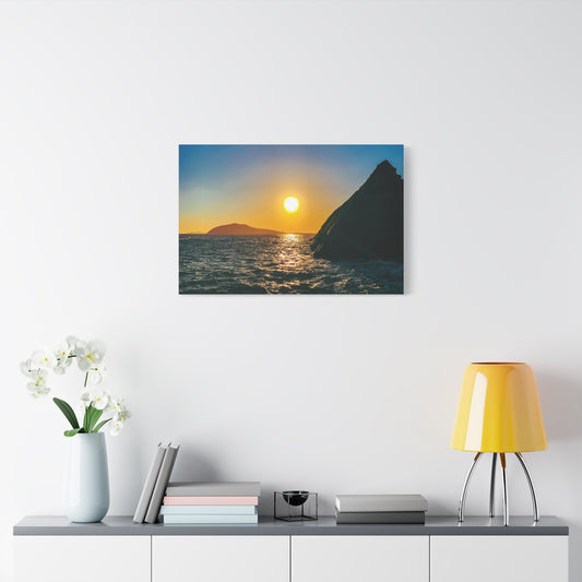 Dunquin Pier Sunset Matte Canvas, Stretched, 1.25"