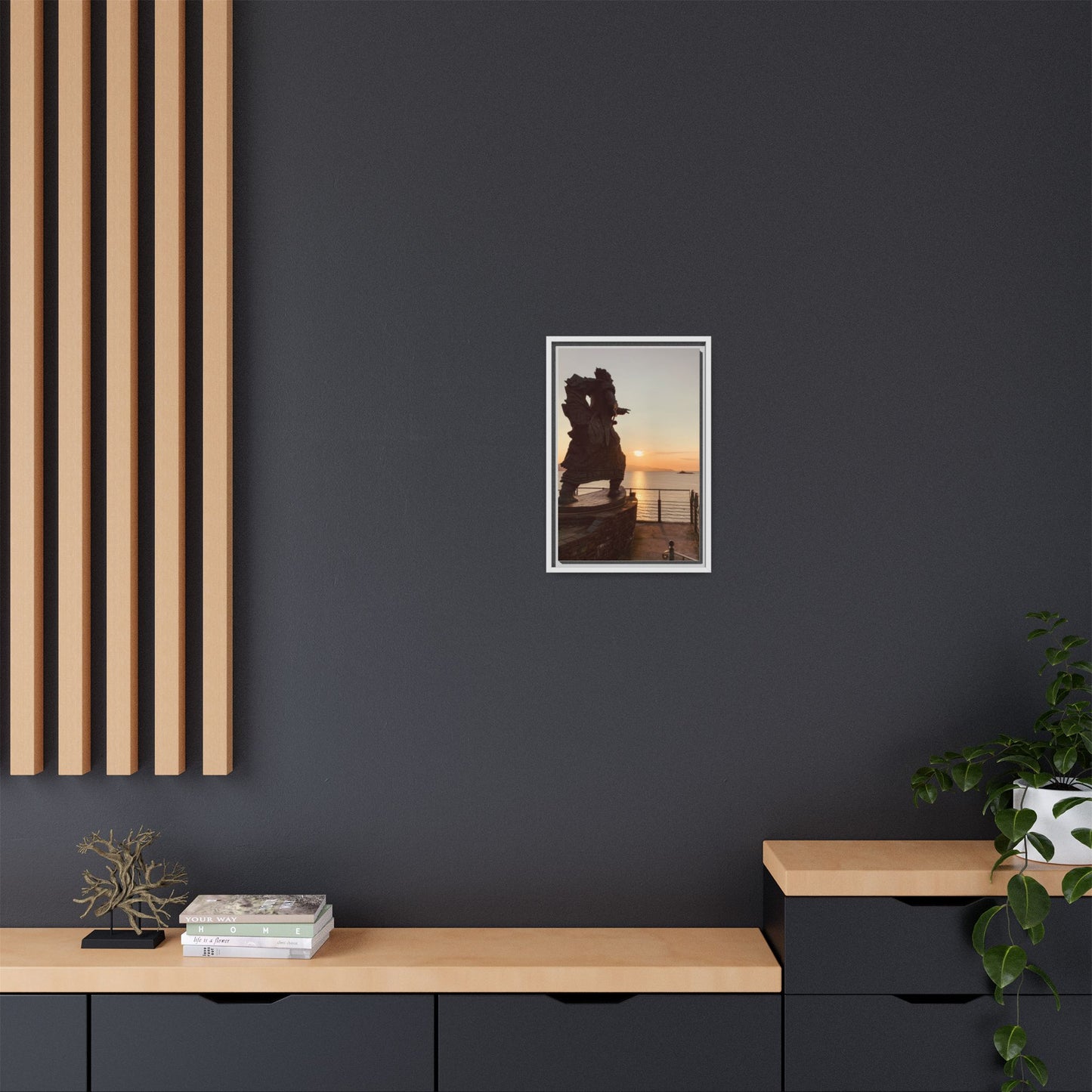 Fenit Matte Canvas, Framed (Multi-color)