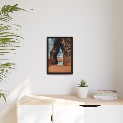 Ballybunion Cliff Matte Canvas, Framed (Multi-color)