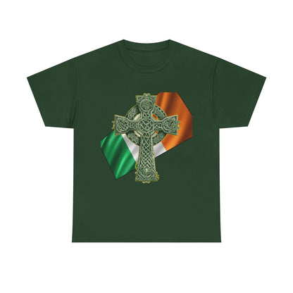 Celtic Cross Unisex Heavy Cotton Tee