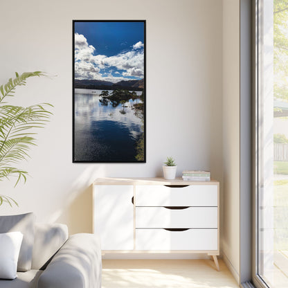 Lake Matte Canvas, Framed (Multi-color)