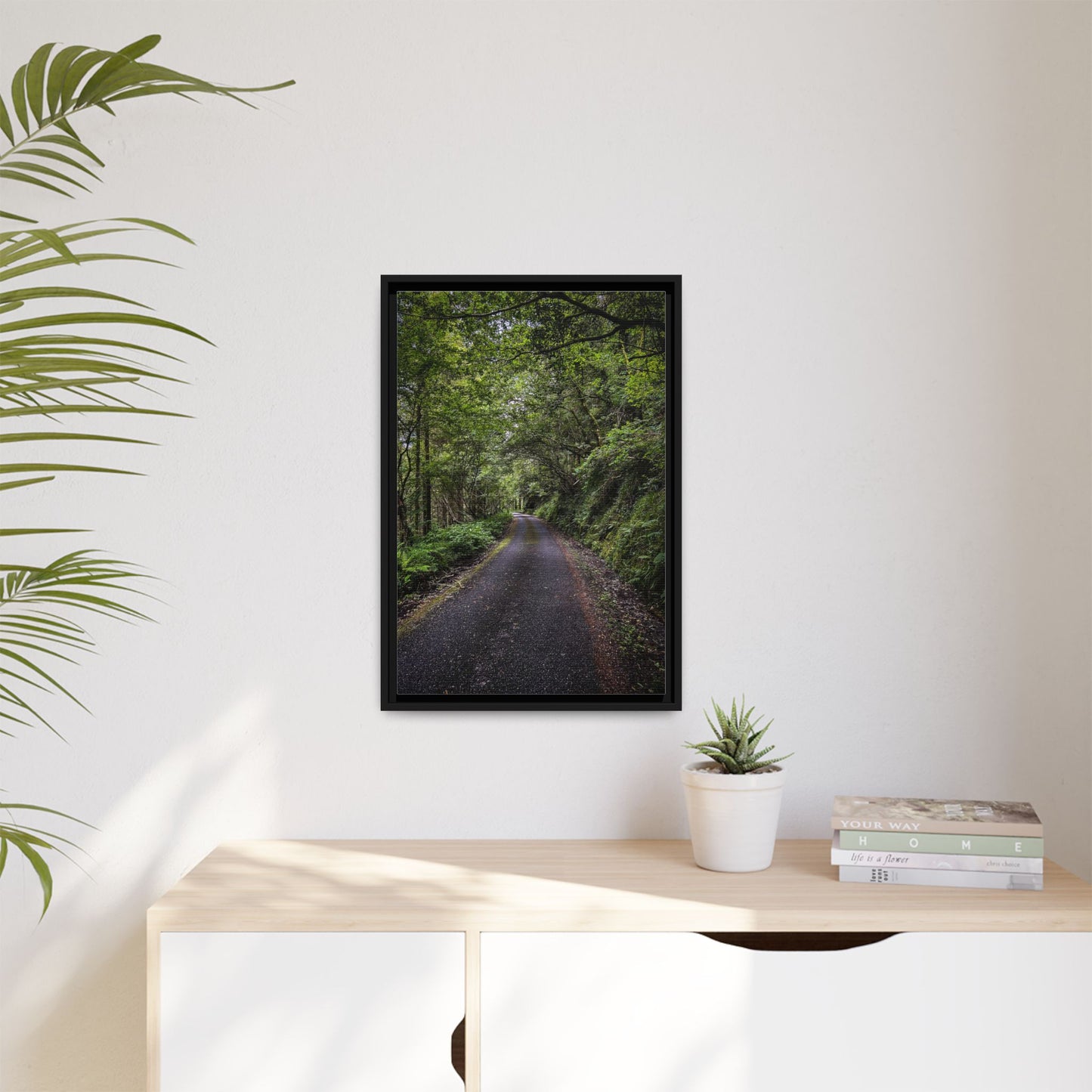 Glanageenty Forest Trail Matte Canvas, Framed (Multi-color)
