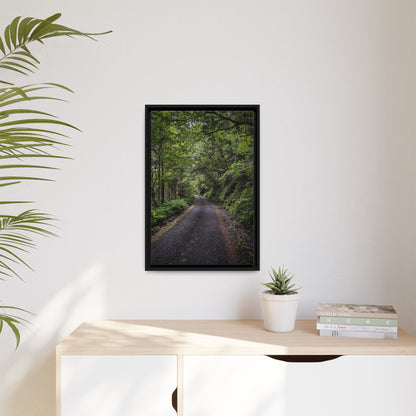 Glanageenty Forest Trail Matte Canvas, Framed (Multi-color)