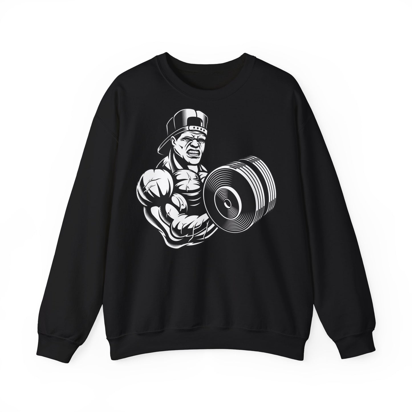 Muscle Flex Crewneck Sweatshirt – Perfect for Fitness Enthusiasts
