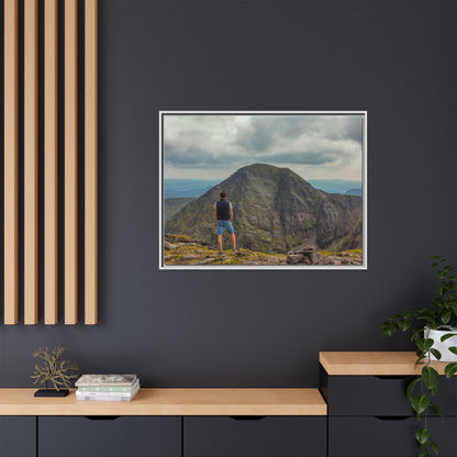 Cross On Top Matte Canvas, Framed (Multi-color)