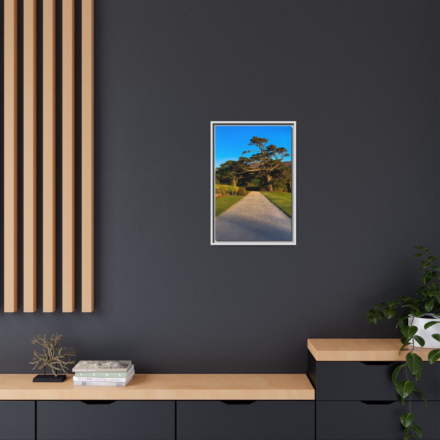 Muckross House Garden Matte Canvas, Framed (Multi-color)